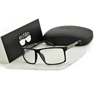 Okulary korekcyjne, oprawki, szkła - Okulary męskie z filtrem BLUE LIGHT do komputera korekcyjne EST-104K-1M Estillo ze skazą - miniaturka - grafika 1