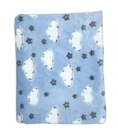 Koce i narzuty dla dzieci - 130 x 155 Komplet Kocyk Poduszka Chmurki świecący w ciemności - miniaturka - grafika 1