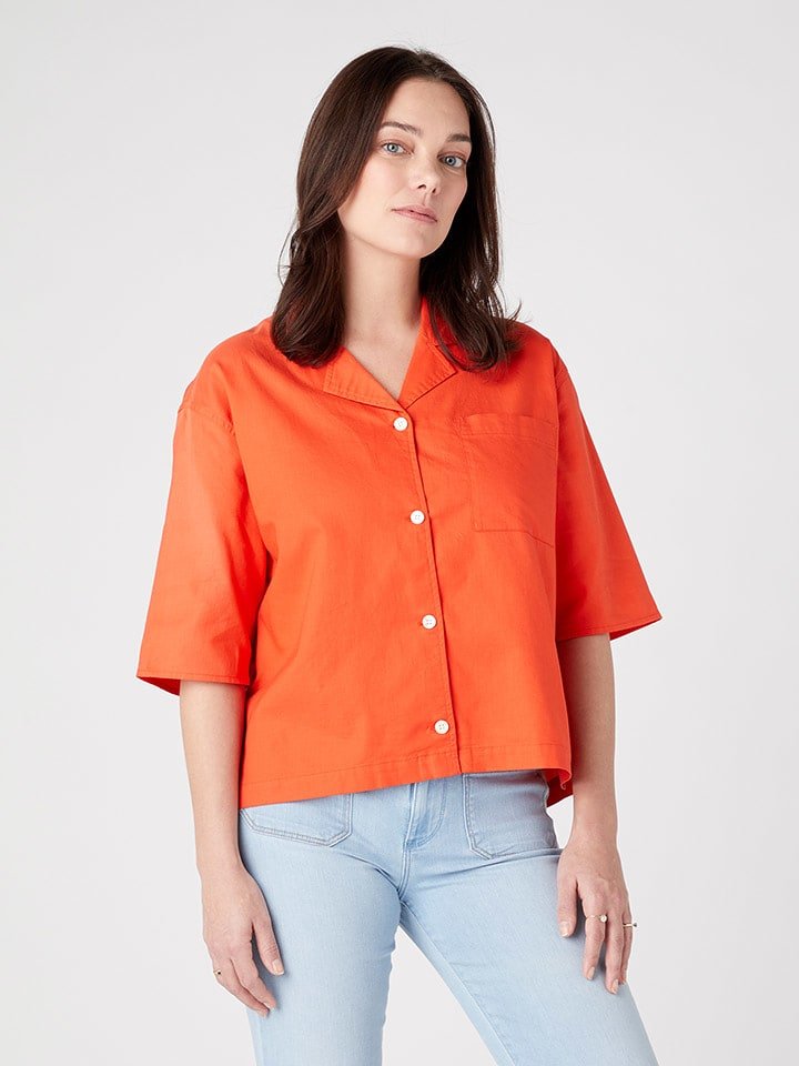 Wrangler Koszula w kolorze pomarańczowym