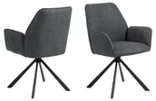 Krzesła - Krzesło Glenda Czarny Mat / Basel Ciemnoszary 19 - miniaturka - grafika 1