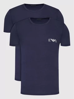 Koszulki męskie - Emporio Armani Underwear Komplet 2 t-shirtów 111670 2R715 70835 Granatowy Regular Fit - grafika 1
