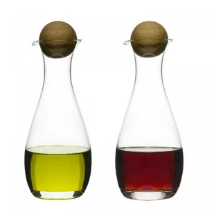 Sagaform SZKLANA KARAFKA Z DĘBOWYM KORKIEM DO OCTU I OLIWY 0,3 L L NATURE 2 SZT FREEFORM SF-5015337 - Karafki - miniaturka - grafika 1