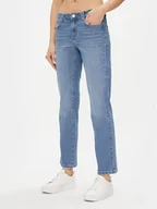 Spodnie damskie - Vero Moda Jeansy 10297462 Niebieski Straight Fit - miniaturka - grafika 1