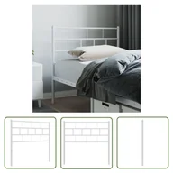 Inne meble do sypialni - The Living Store Metalowe wezgłowie - białe - 100 cm - Wezgłowie - miniaturka - grafika 1