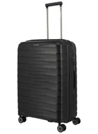 Walizki - Walizka średnia poszerzana Travelite Mooby - black - miniaturka - grafika 1