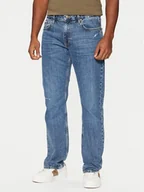Spodnie męskie - Guess Jeans Jeansy M5RA1B D5M52 Niebieski Straight Leg - miniaturka - grafika 1