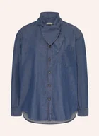 Bluzki damskie - Lilienfels Bluzka Z Kołnierzykiem W Stylu Jeansowym blau - miniaturka - grafika 1