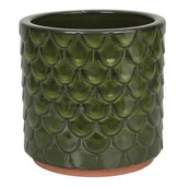 Donice - Donica 4397 szkliwo CYLINDER mrozoodporna 22 x 20 cm zieleń 013 - miniaturka - grafika 1