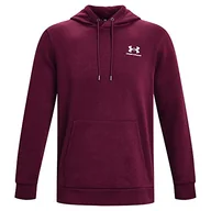 Koszulki i topy damskie - Under Armour Mens Fleece Tops Men's Ua Essential Fleece Hoodie, Purple Stone, 1373880-572, XL - miniaturka - grafika 1