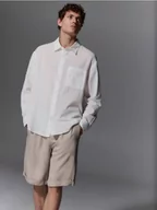 Koszule męskie - Reserved - Bawełniana koszula comfort fit - biały - miniaturka - grafika 1