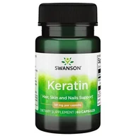 Witaminy i minerały - Swanson Keratyna 50 mg, 60 kapsułek - miniaturka - grafika 1