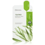 Maseczki do twarzy - Kojąca Maska w Płachcie TEATREE ESSENTIAL Bambusowa, Mediheal - miniaturka - grafika 1