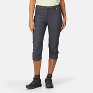 Spodnie damskie - Regatta Damskie Spodnie Trekkingowe 3/4 Chaska Capri II Szary, Rozmiar: 40 - miniaturka - grafika 1