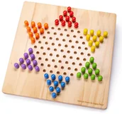 Gry planszowe - Drewniana gra Chińskie warcaby 34001 Bigjigs - miniaturka - grafika 1