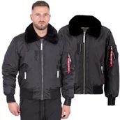 Odzież taktyczna i umundurowanie - Alpha Industries Kurtka Injector III 143104 03 - Czarna - miniaturka - grafika 1