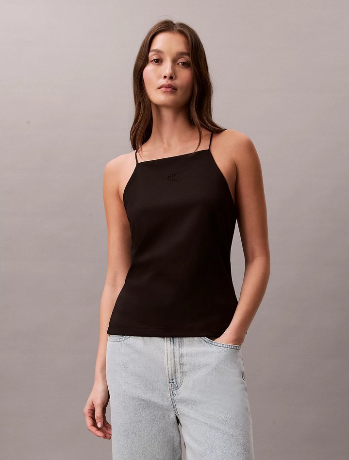 top in jersey damskie czarny