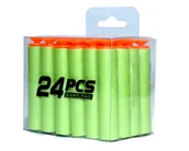 Zabawki militarne - STRZAŁKI PISTOLET STRZELANIE 24 SZTUKI NABOJE - miniaturka - grafika 1