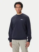 Bluzy męskie - Jack Wolfskin Bluza Essential A63843 Granatowy Regular Fit - miniaturka - grafika 1