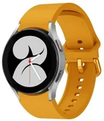 Akcesoria do smartwatchy - Bizon Pasek Strap Watch Silicone do Galaxy Watch 20 mm, marchewkowy - miniaturka - grafika 1