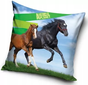 CX Poszewka Konie w biegu Animal Planet Mustang AP16-1009 40x40 cm - Poszewki na poduszki - miniaturka - grafika 1