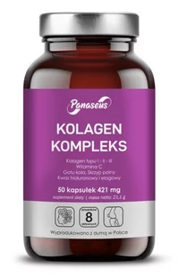 PANASEUS Panaseus Kolagen Kompleks - 50 stawy kości YA311 - Stawy, mięśnie, kości - miniaturka - grafika 1