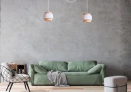 Lampy sufitowe - Lampa wisząca Solar Lampa wisząca sufitowa pająk BOHO len i biel 2 żarówki - miniaturka - grafika 1