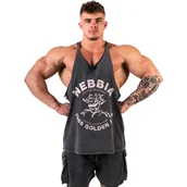 Koszulki sportowe męskie - Koszulka męska Nebbia NEBBIA x OLYMPIA Washed Muscle Back Stringer GOLDEN AGE 791 black XL - miniaturka - grafika 1