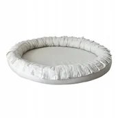 Kokony niemowlęce - Mata dla dziecka GNIAZDKO LNIANE naturalne - miniaturka - grafika 1