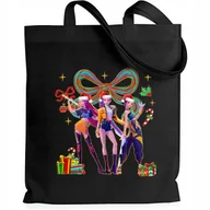 Torby i wózki na zakupy - Torba Czarna EKO HUNTRIX POD CHOINKĘ Prezent Mikołajki Pod Choinkę Święta - miniaturka - grafika 1