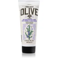 Balsamy i kremy do ciała - Korres Pure Greek Olive & Rosemary Flower nawilżający krem do ciała z olejem z oliwek 200 ml - miniaturka - grafika 1
