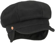 Czapki dla dzieci - Czapka Newsboy Camilla by Mayser, czarny, M (56-57 cm) - miniaturka - grafika 1