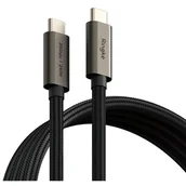 Kable USB - Ringke Kabel USB-C 3.2 gen. 2x2, PD240W, 2m, czarny - miniaturka - grafika 1