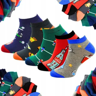 SKARPETY MĘSKIE KRÓTKIE BAWEŁNA 90% KOLOROWE 5 PAR 44-46 ZESTAW STOPKI - Skarpetki męskie SKARPETY MĘSKIE KRÓTKIE BAWEŁNA 90% KOLOROWE 5 PAR 44-46 ZESTAW STOPKI - Skarpetki męskie - miniaturka - grafika 1