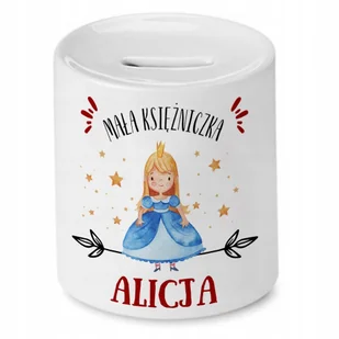 Skarbonka 330 ml Dla Alicji Córki Dziecka Prezent z Nadrukiem ze Zdjęciem - Skarbonki - miniaturka - grafika 1