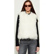 Kamizelki damskie - Michael Kors Bezrękawnik | Regular Fit | shearling - miniaturka - grafika 1