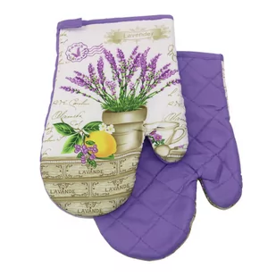 Euromat Rękawice Kuchenne z Magnesem Lavender II 9118 11348 - Fartuchy i rękawice kuchenne - miniaturka - grafika 1