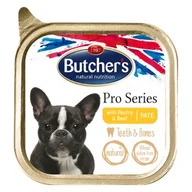 Mokra karma dla psów - Butcher's ProSeries Dog Teeth&Bones pasztet 12x150g Wołowina i drób - miniaturka - grafika 1