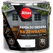 Emalie - ALTAX Farba do drewna na zewnątrz 2,5 l biały połysk - miniaturka - grafika 1
