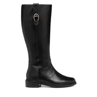 Kozaki damskie - Oficerki Geox D Walk Pleasure D46TGD 00043 C9999 Czarny - miniaturka - grafika 1