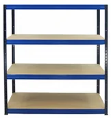 Szafy i regały magazynowe - Regał Helios magazynowy metalowy HNN_180X180X60_4_275 ilość półek 4 nośność 275 kg / Wamar-Sosenka - miniaturka - grafika 1