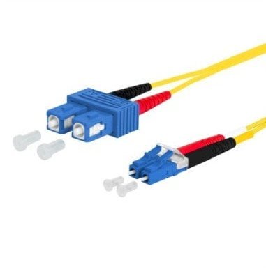 Kabel krosowy METZ CONNECT OpDAT, SC-D/LC-D OS2, 2,5 m