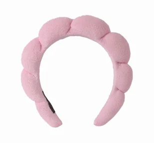 Top Choice opaska kosmetyczna frotte Róż - Pozostałe akcesoria kosmetyczne - miniaturka - grafika 1