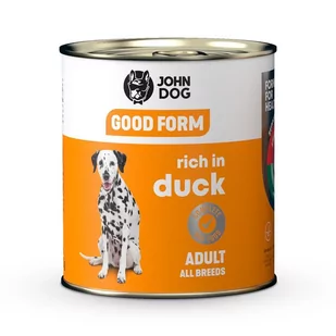 JOHN DOG Good form karma mokra dla psa Kaczka 800g - Mokra karma dla psów - miniaturka - grafika 1