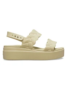 Crocs Sandały "Brooklyn" w kolorze beżowym - Sandały damskie - miniaturka - grafika 1