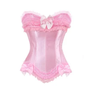 Satynowy gorset plus size - Gorsety - miniaturka - grafika 1