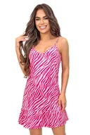 Piżamy damskie - Donna Koszula nocna Zebra XL Różowy - miniaturka - grafika 1