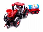 Samochody i pojazdy dla dzieci - LT63 Traktor Z Przyczepą Jedzie I Puszcza Bańki - miniaturka - grafika 1