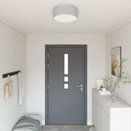 Lampy sufitowe - vidaXL Szary Metal, Tkanina 38 x 13.5 cm Lampa sufitowa montowana - miniaturka - grafika 1