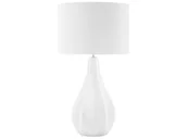 Lampy stojące - Beliani Lampa stołowa Lampka nocna porcelanowa biała SANTEE 42977 - miniaturka - grafika 1