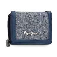 Portfele - Pepe Jeans Maddie Portfel Niebieski 10x8x3 cms Poliester z syntetyczną skórą, niebieski, Billetero con Monedero, Portfel z portfelem - miniaturka - grafika 1